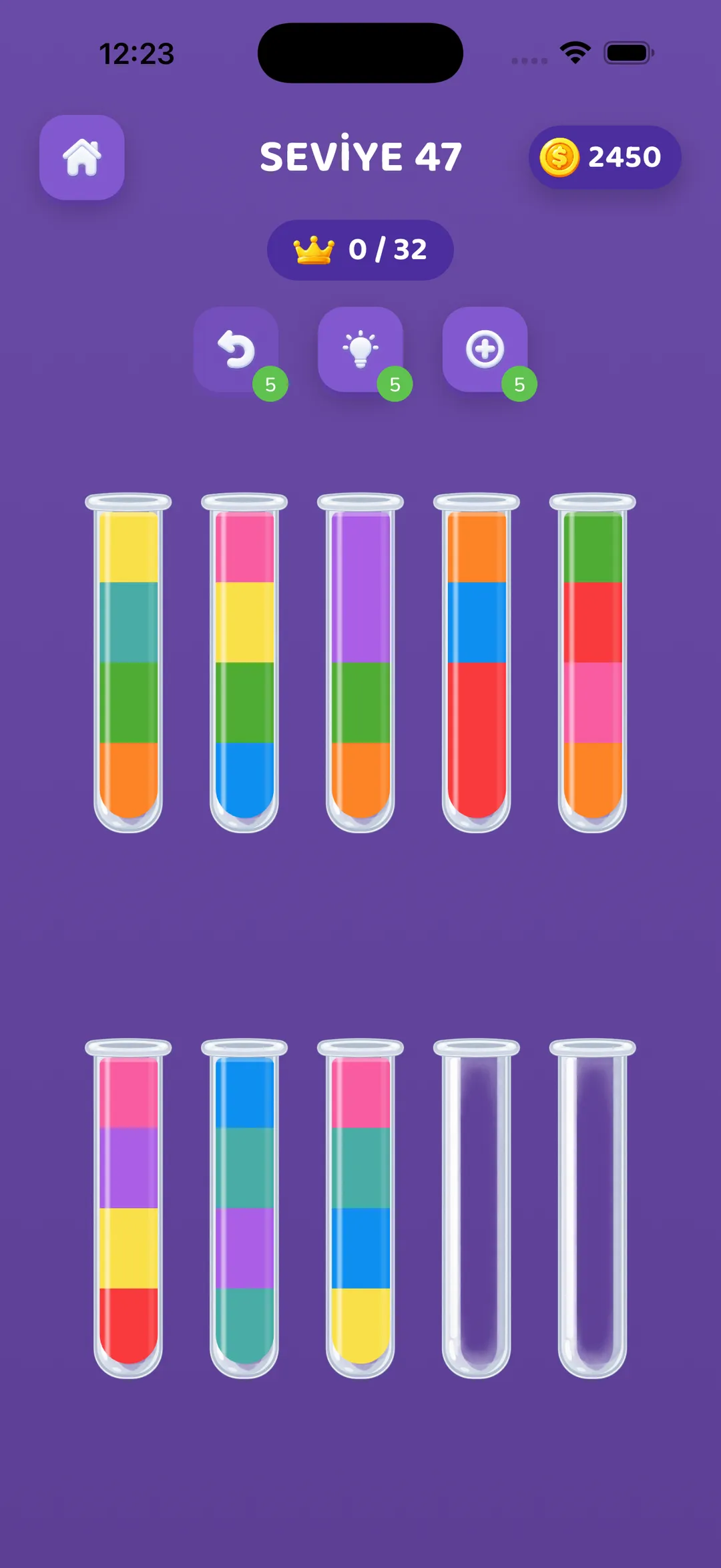 Color sorting board