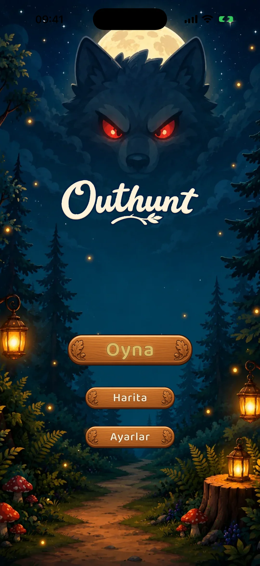 Outhunt main menu